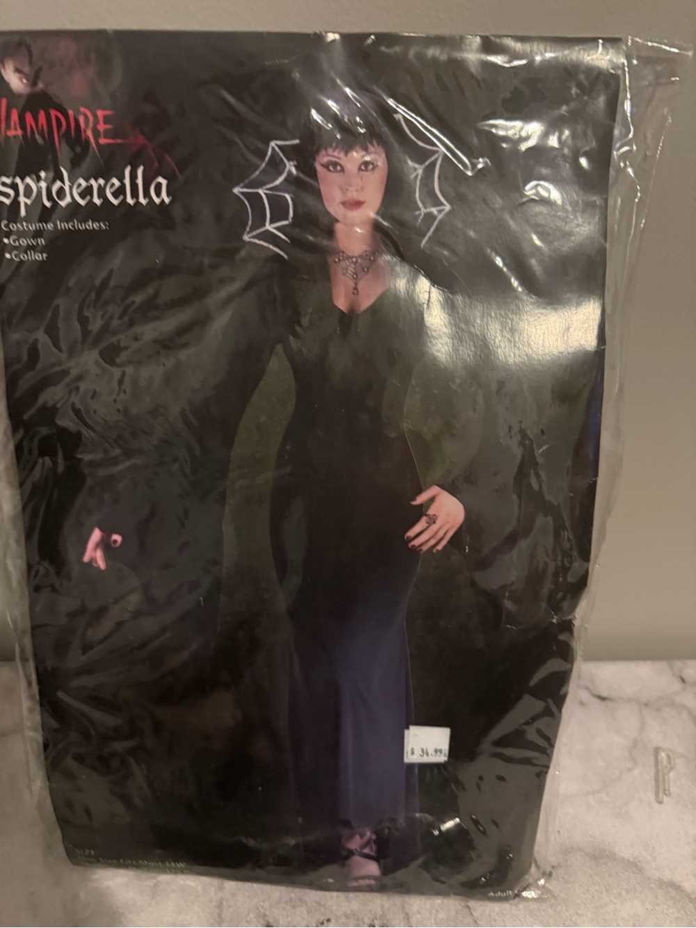 Spiderella Women's Black Vampire Costume